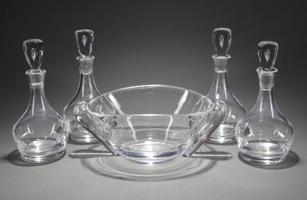 STEUBEN GLASS CORDIAL DECANTERS 31c4e1