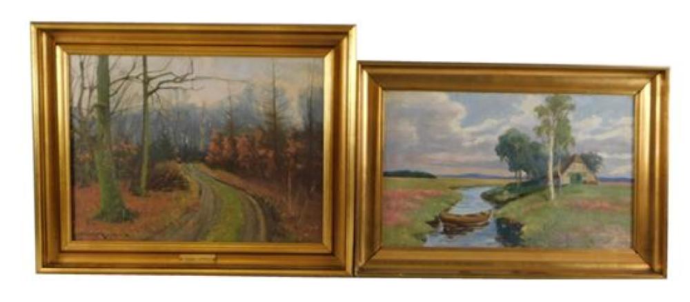 TWO 20TH C OILS INCLUDING SVEND 31c4f3