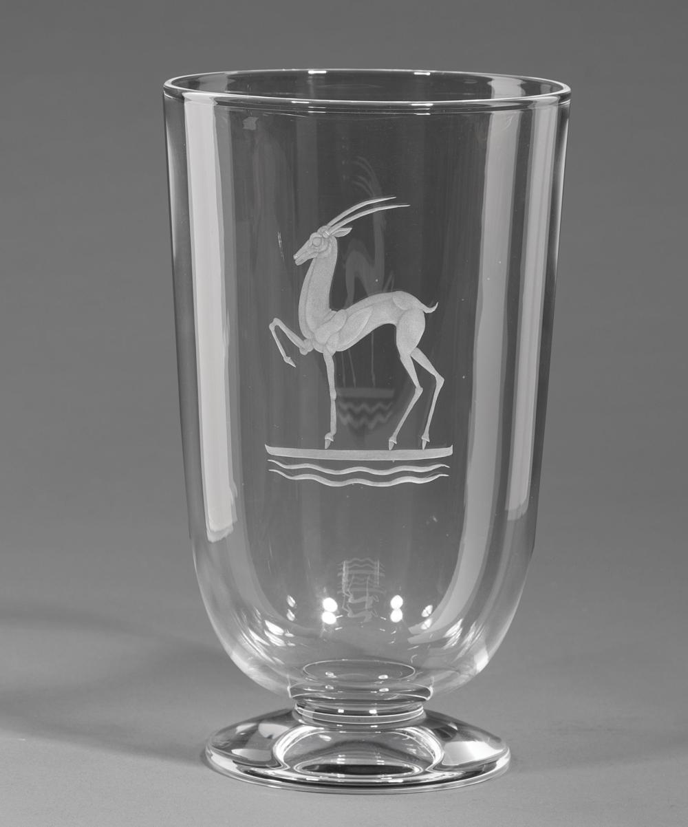 STEUBEN GLASS HERITAGE GAZELLE  31c529