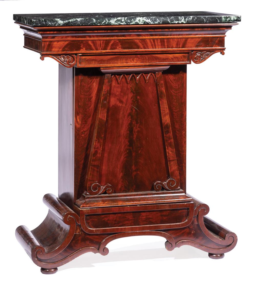 AMERICAN CLASSICAL CARVED MAHOGANY MIXING