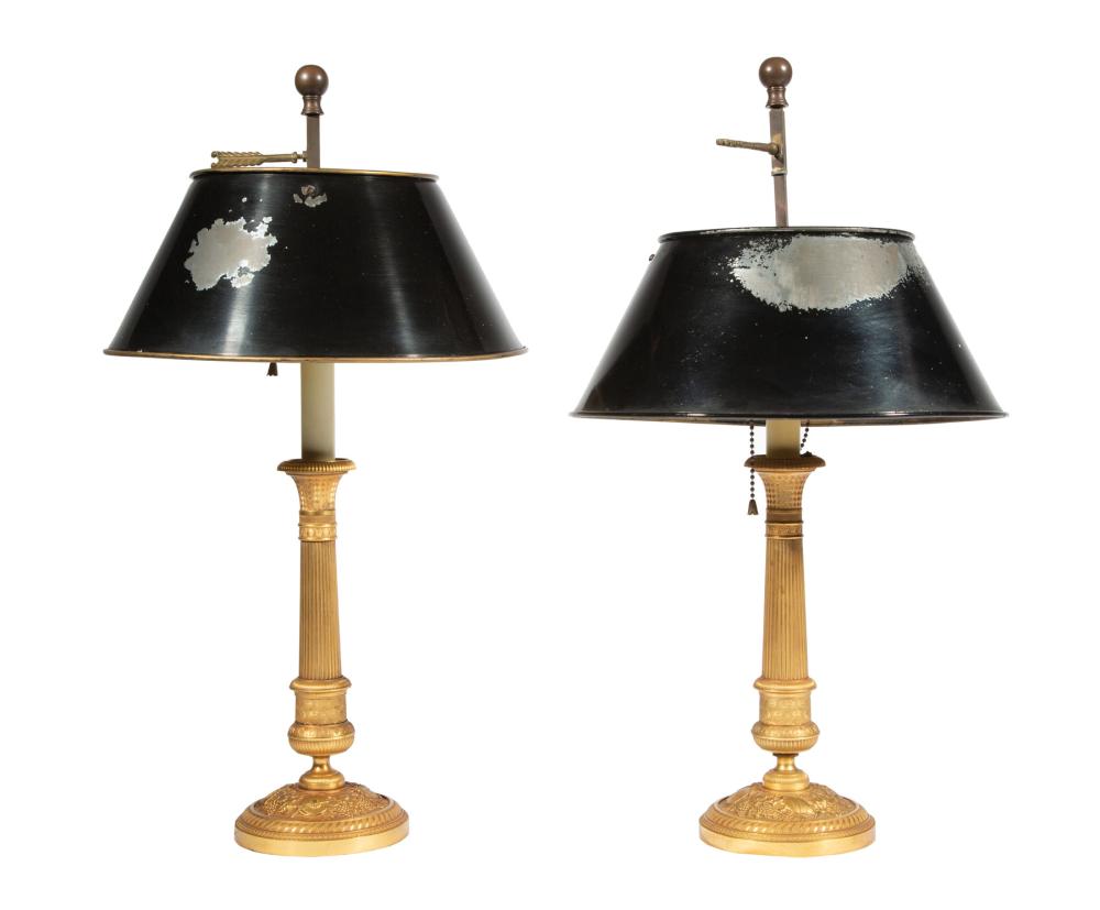 PAIR OF FRENCH BRONZE TABLE LAMPSPair 31c69c