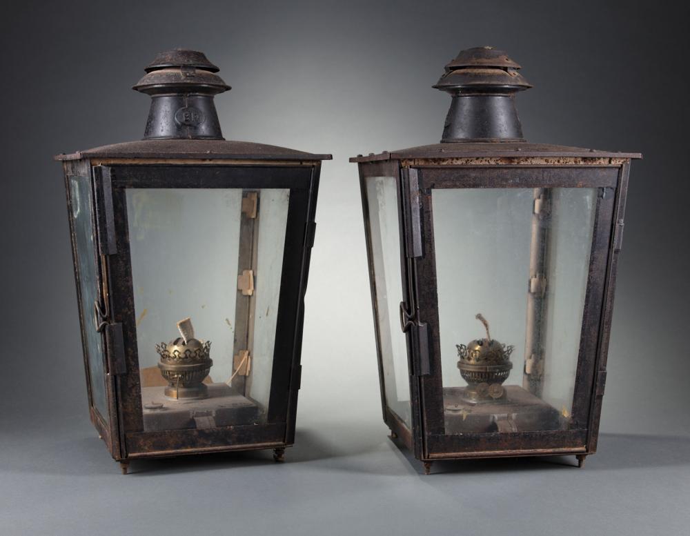 ENGLISH TOLE HALL LANTERNS STAMPED 31c6b8