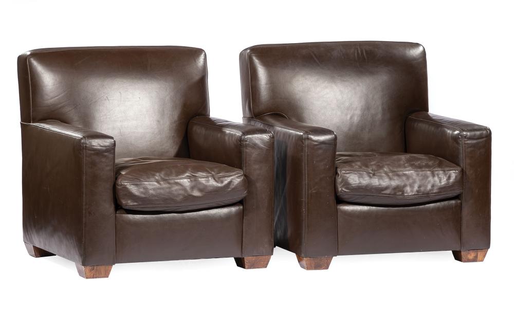 PAIR OF CONTEMPORARY LEATHER CLUB 31c74f