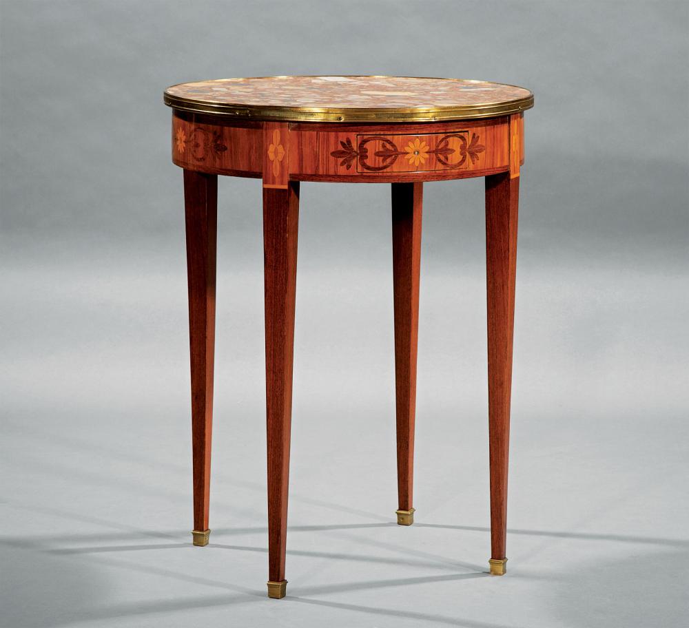 INLAID AND BRONZE-MOUNTED MAHOGANY GUERIDONAntique