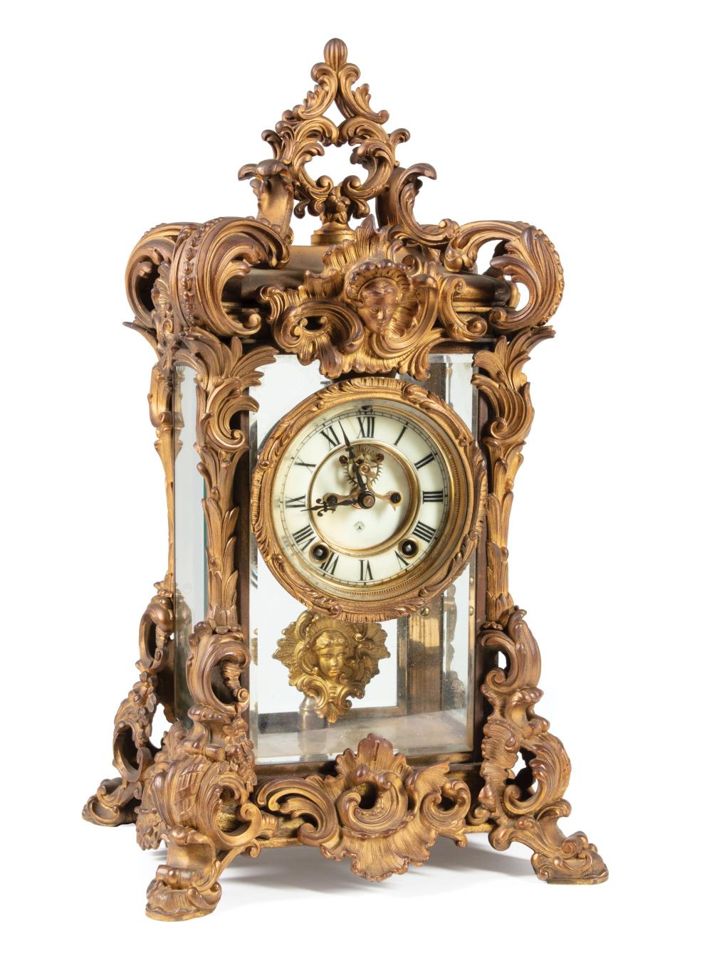 AMERICAN BRONZE CRYSTAL REGULATOR CLOCKAmerican