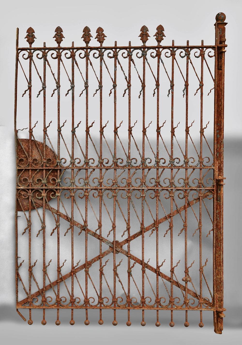 PAIR OF AMERICAN CAST IRON GATESPair