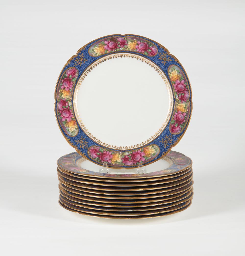 ROYAL DOULTON POLYCHROME, GILT PORCELAIN