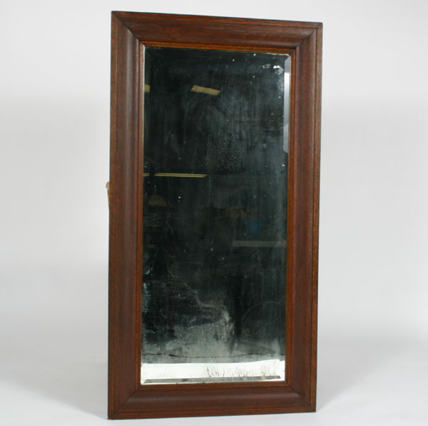Large dark stained oak frame, early