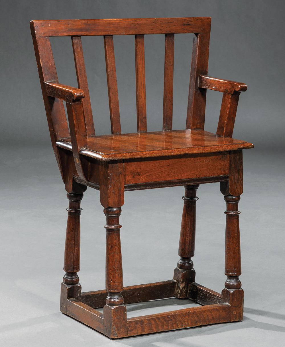 ENGLISH CARVED WALNUT CHILD'S CHAIRAntique