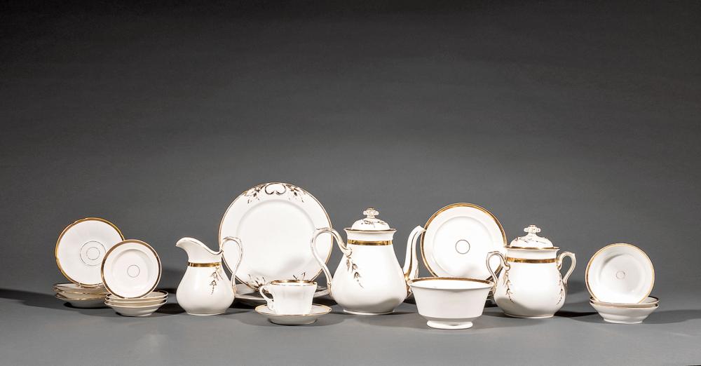 ASSEMBLED LIMOGES PORCELAIN TEA