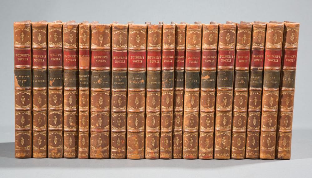  LEATHER BINDINGS BULWER S NOVELS Leather 31c8b2