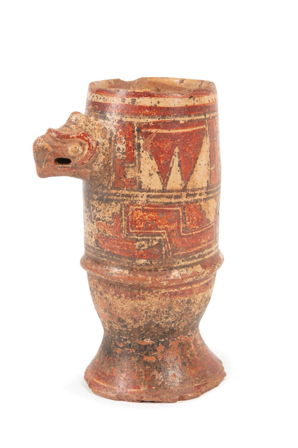 PRE-COLUMBIAN POLYCHROME POTTERY VESSELPre-Columbian