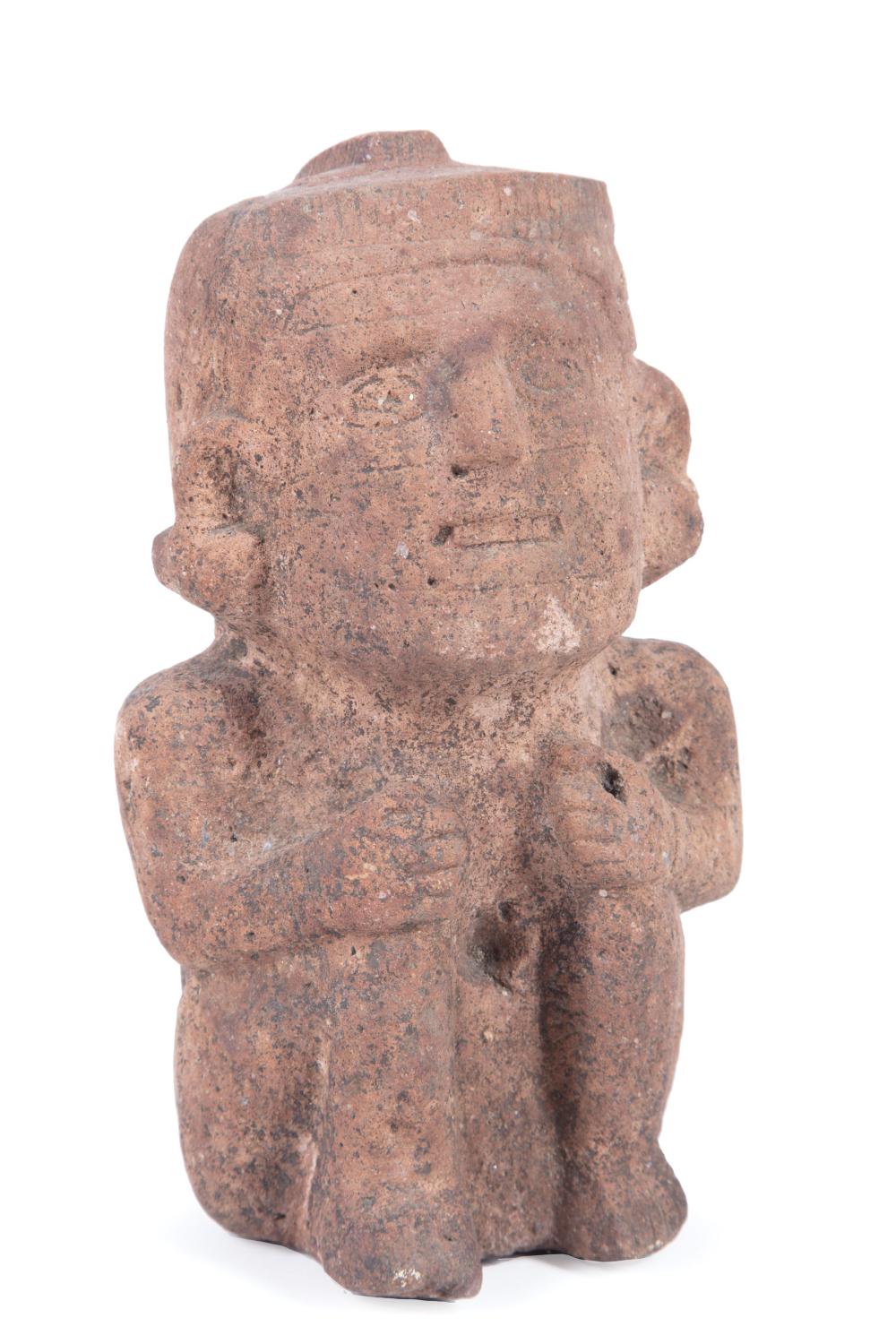 PRE-COLUMBIAN CARVED STONE EFFIGY
