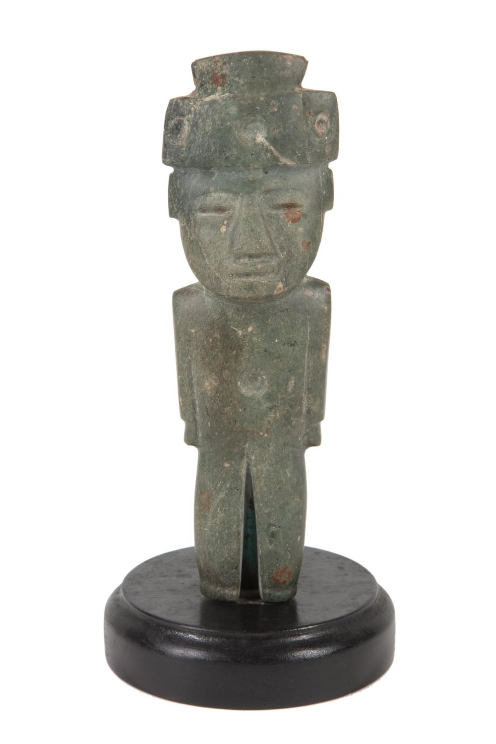 PRE-COLUMBIAN CARVED GREENSTONE