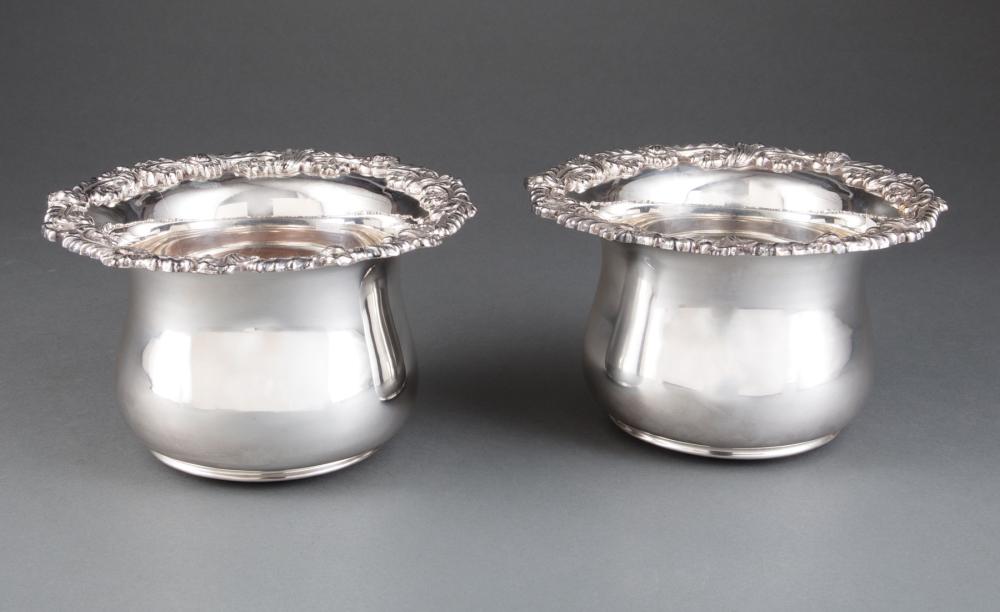 PAIR OF GEORGIAN-STYLE SILVERPLATE