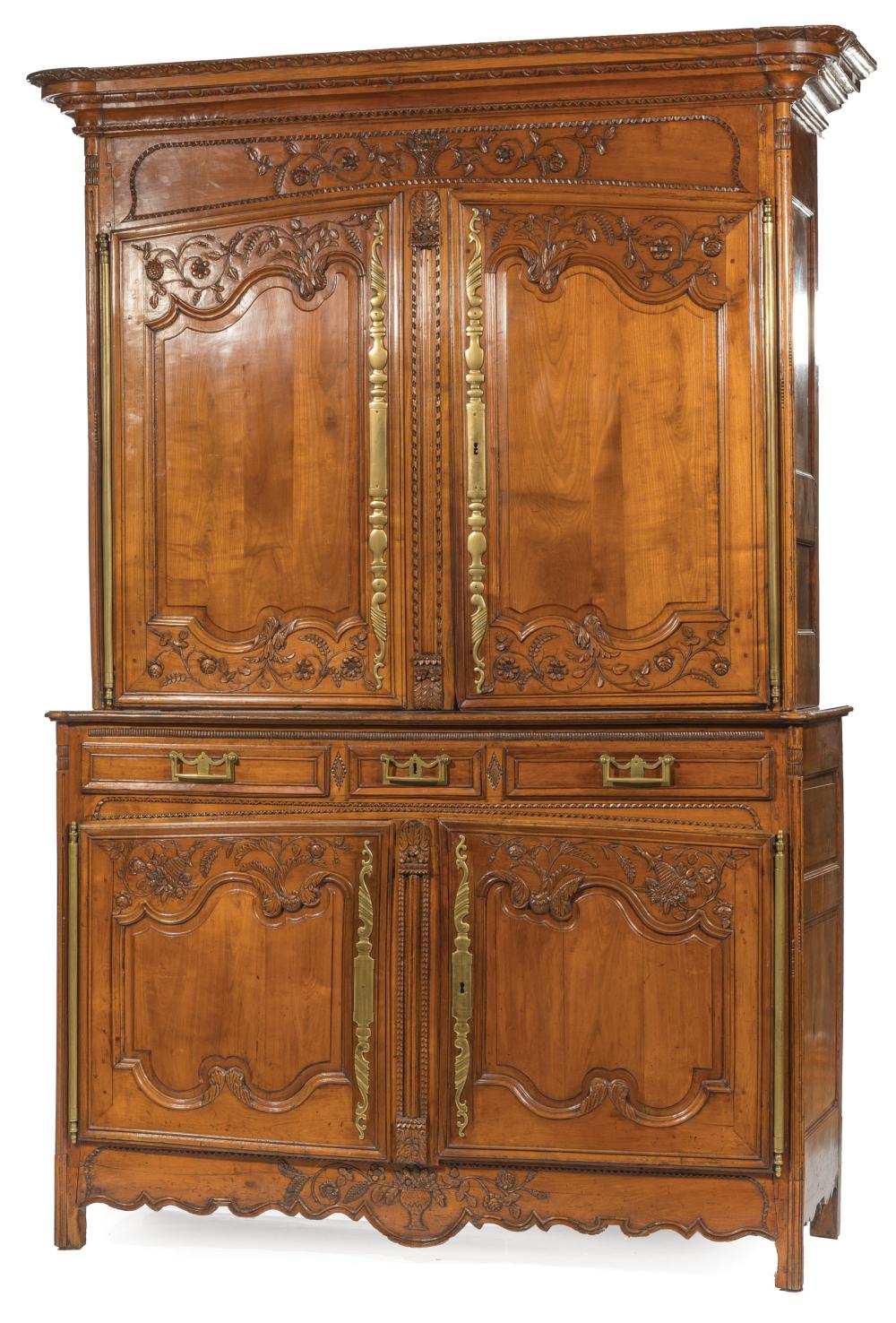 PROVINCIAL CARVED CHERRYWOOD BUFFET