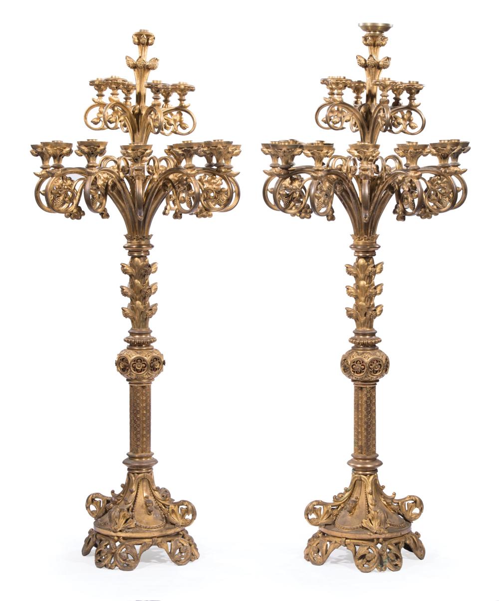 FRENCH GILT BRONZE NINETEEN LIGHT 31c9d3