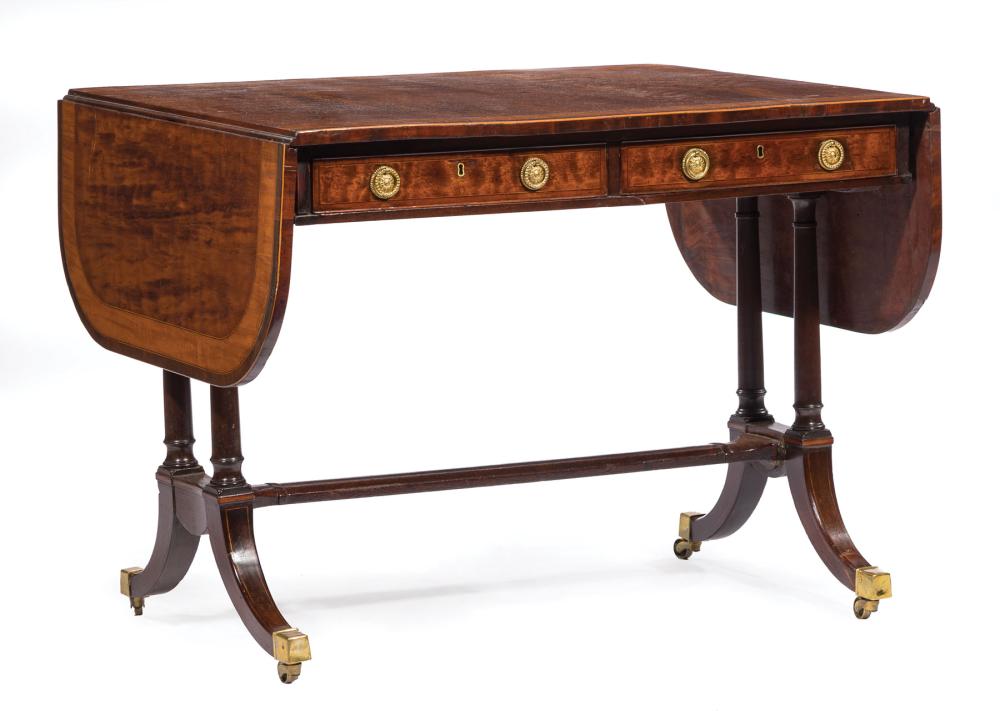 REGENCY MAHOGANY AND SATINWOOD 31ca33