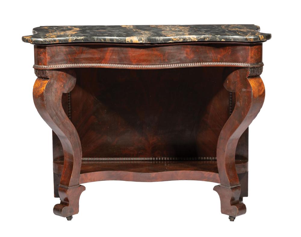 CARVED MAHOGANY PIER TABLE J W  31ca5a