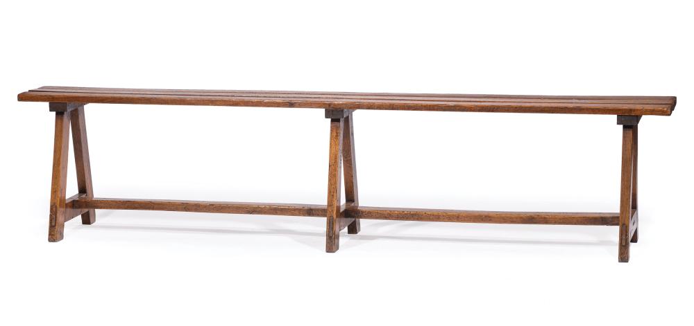 ENGLISH OAK TRESTLE BENCHEnglish 31ca72