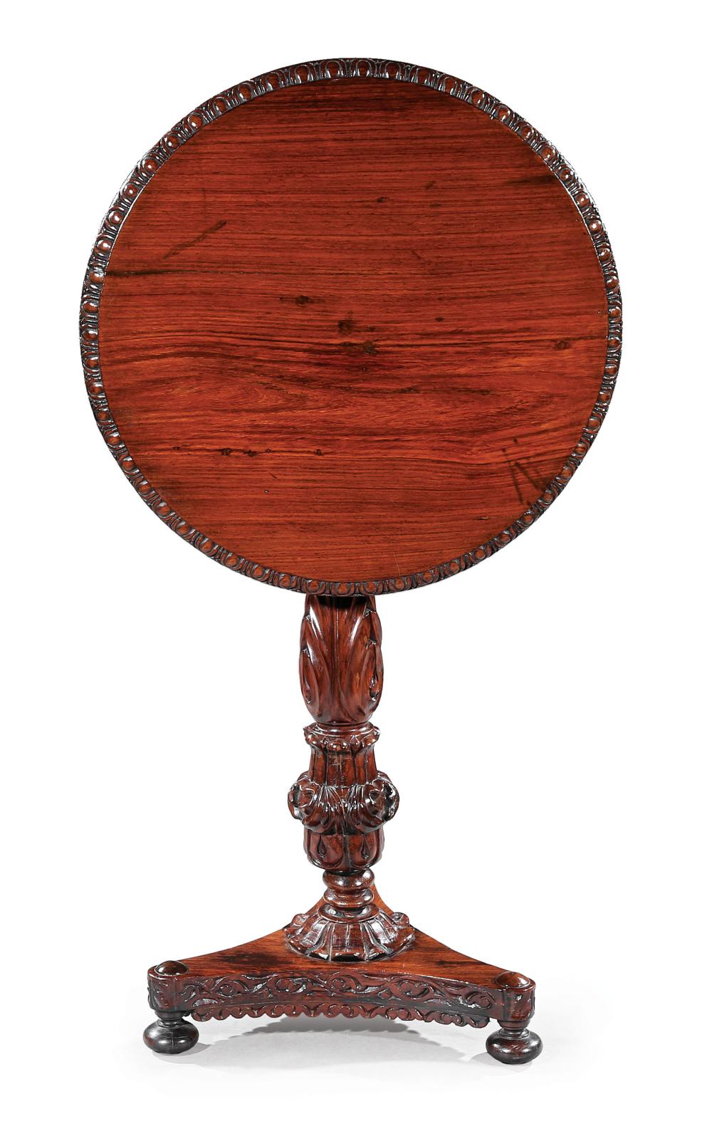 FINE ANGLO-COLONIAL CARVED ROSEWOOD