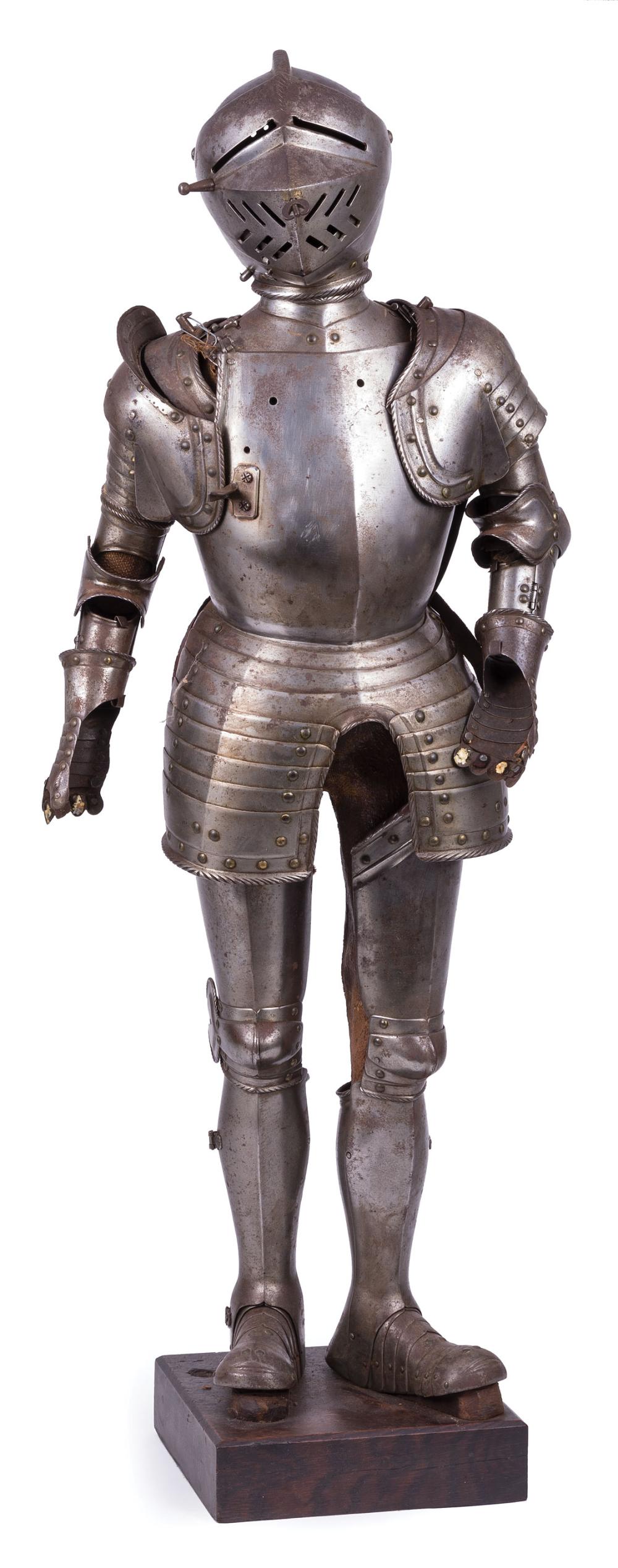 FRENCH MINIATURE SUIT OF STEEL