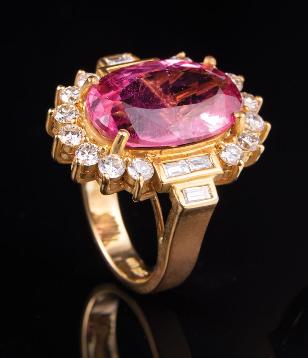 GOLD PINK TOURMALINE AND DIAMOND 31cb08