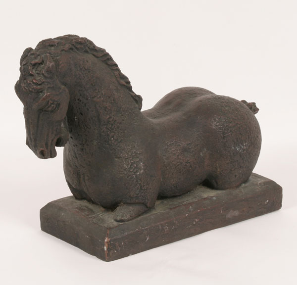 Classical horse statue, powerfully