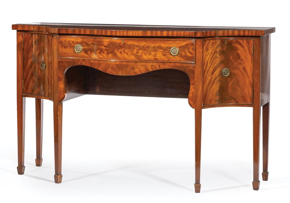 GEORGE III STYLE FIGURED MAHOGANY 31cba0