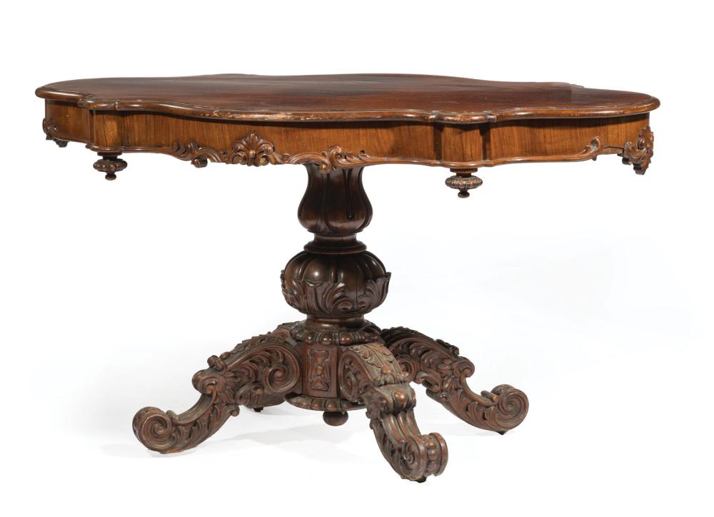 AMERICAN ROCOCO CARVED ROSEWOOD 31cbcf