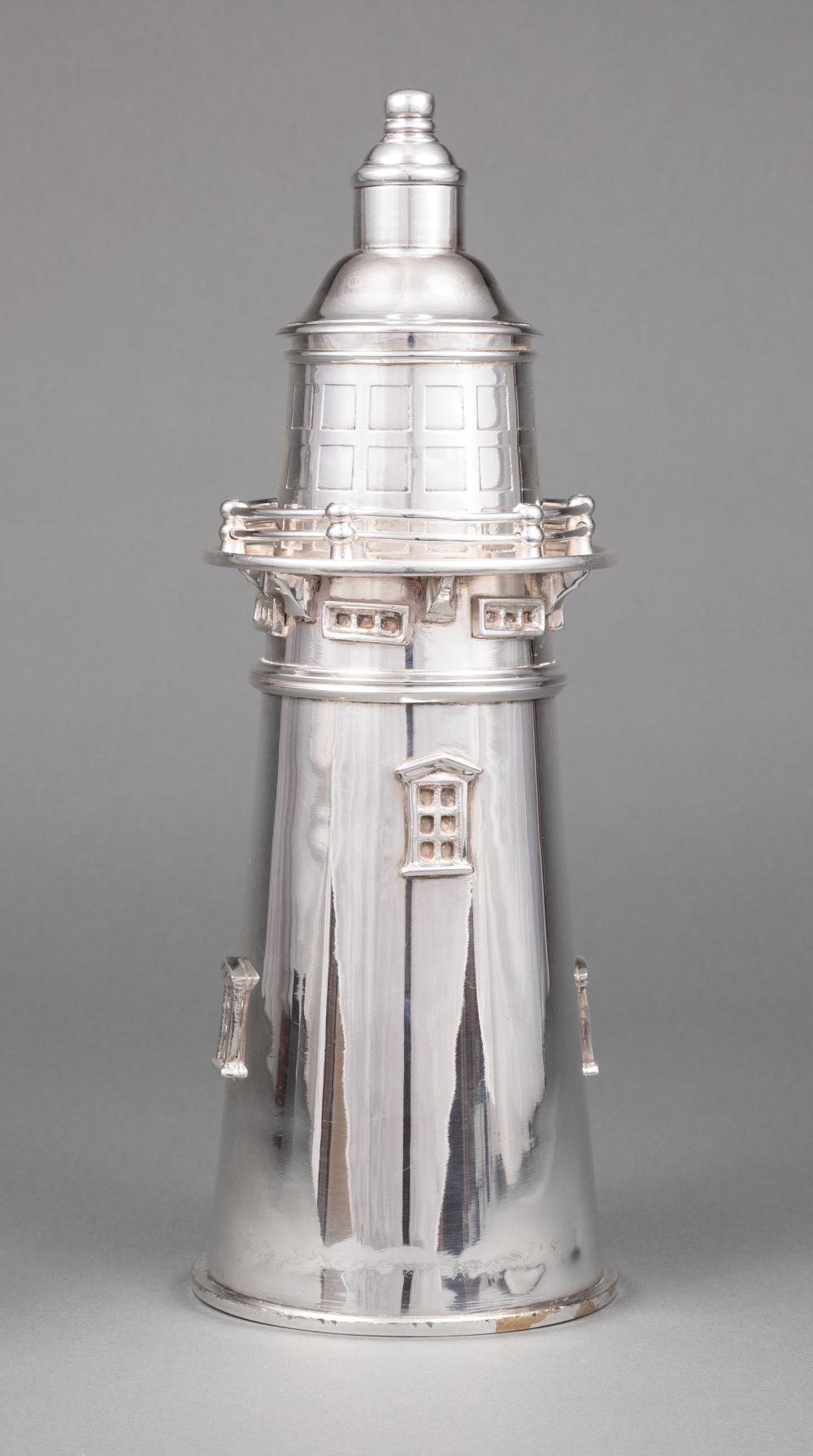 SILVERPLATE LIGHTHOUSE FORM COCKTAIL 31cc06