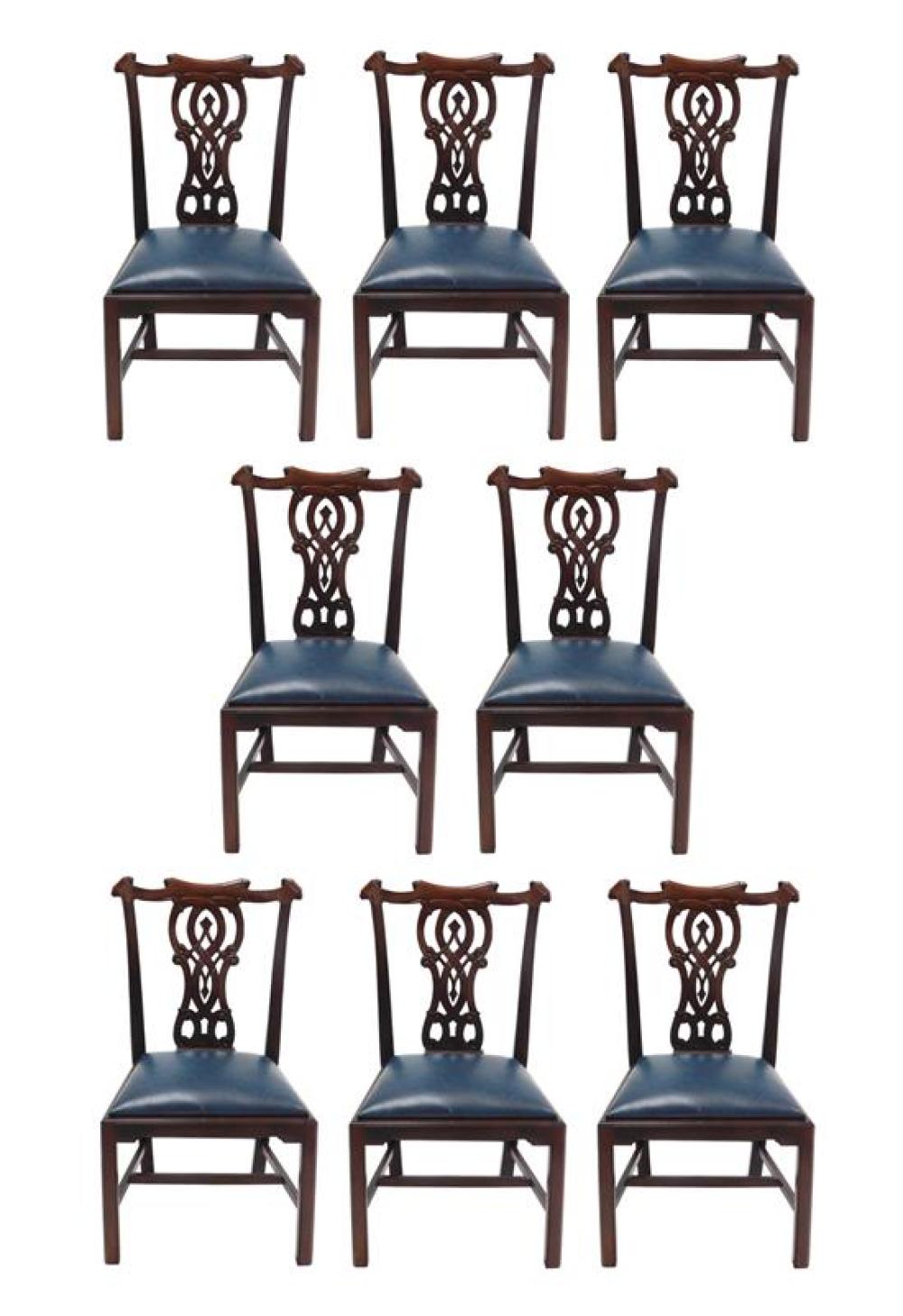 CHIPPENDALE STYLE DINING CHAIRS,