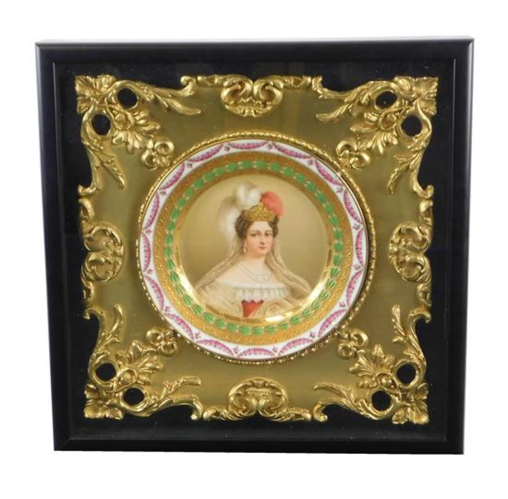 HAND-PAINTED ROYAL VIENNA STYLE PORTRAIT