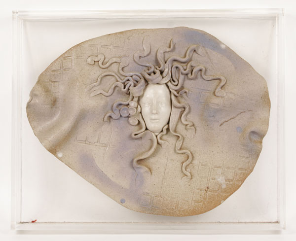 Ceramic mythological Medusa head 4fae9