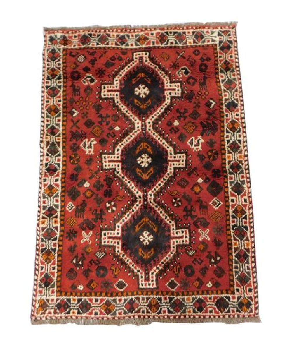 RUG: QUSHIE CARPET, 5' X 3', HAND-KNOTTED,