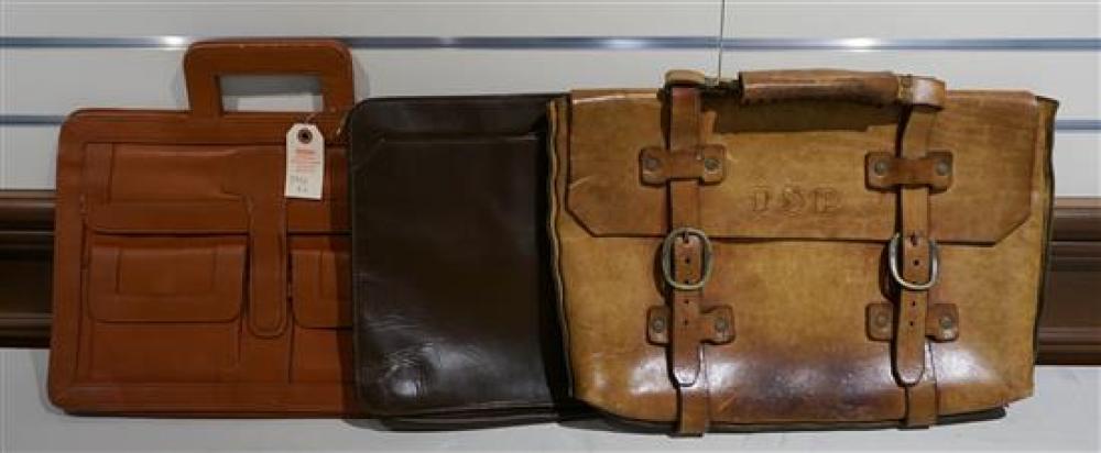 THREE LEATHER BRIEFCASESThree Leather 31f528