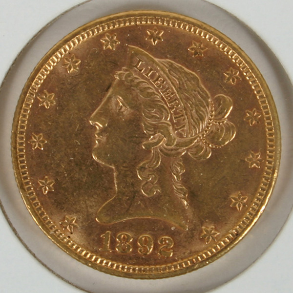 1892 10 Liberty Head Gold Eagle 4feeb