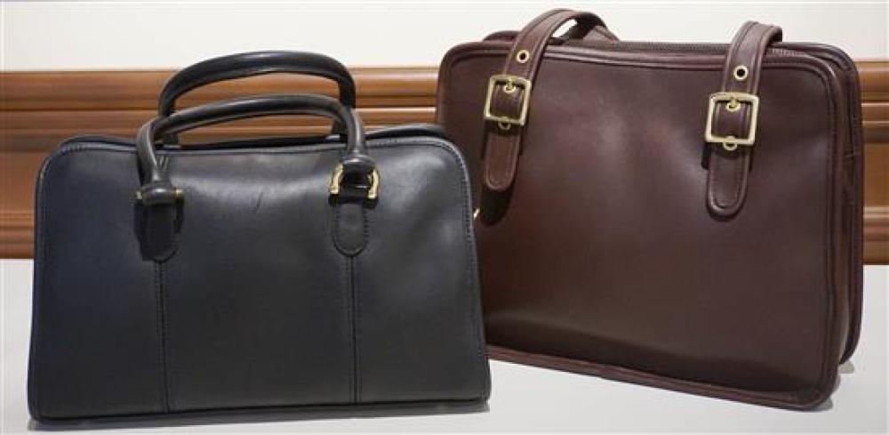 TWO COACH LEATHER HANDBAGSTwo Coach