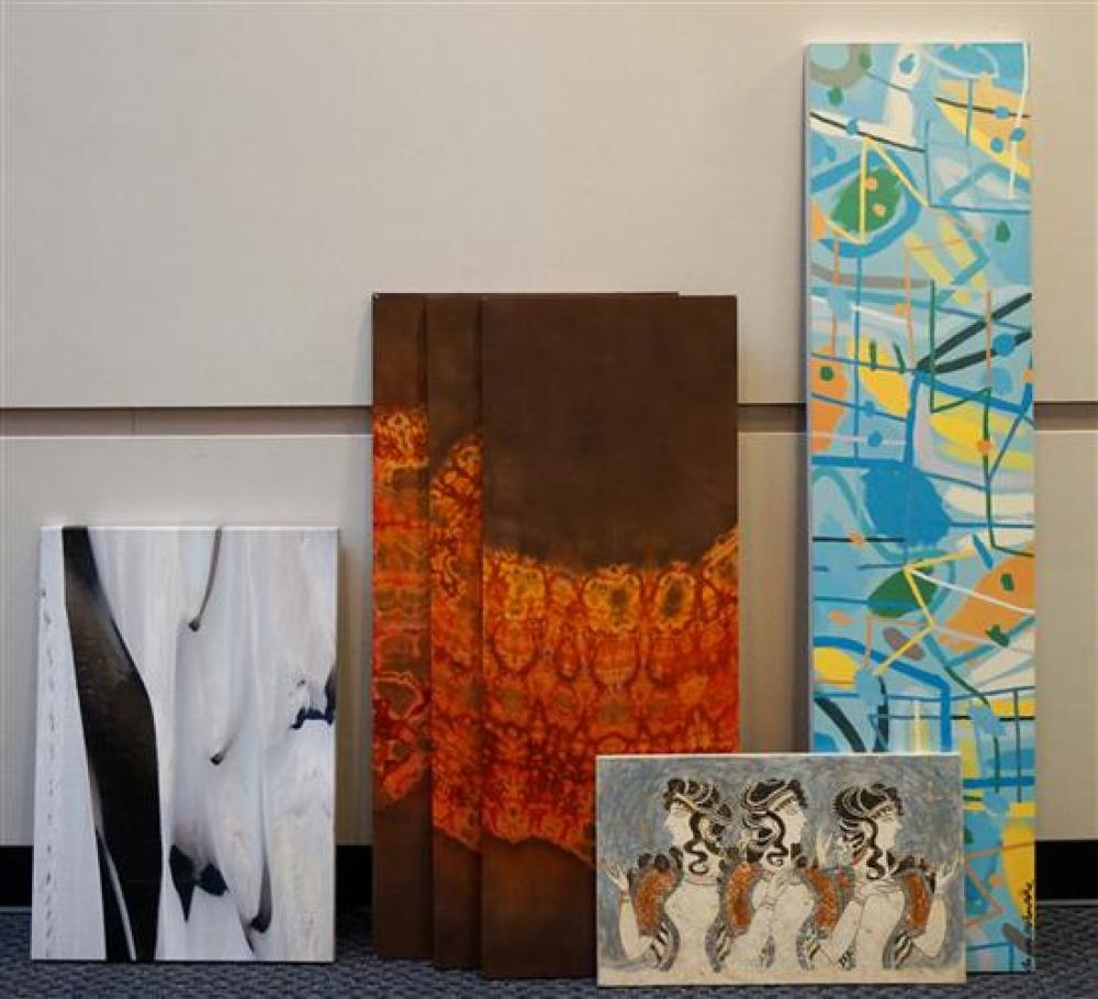 SIX ASSORTED WORKS OF ART LARGEST 31f57e