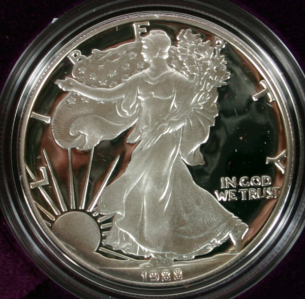 1988 US Mint American Silver Eagle 4fef7