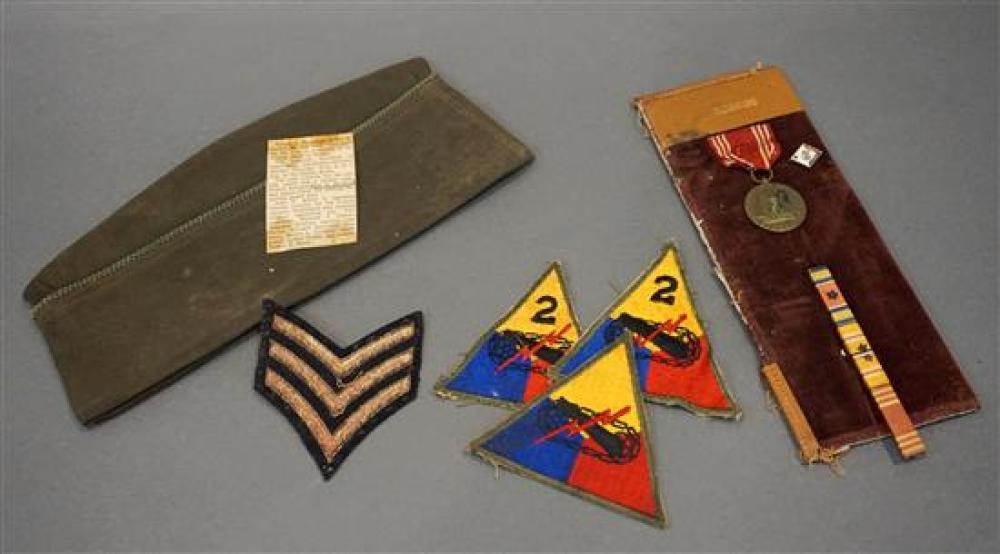 SMALL GROUP OF MILITARY BADGES AND MEDALSSmall