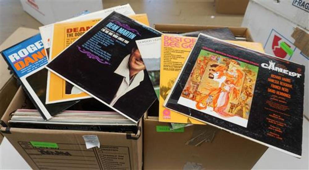 TWO BOXES OF LONG PLAYING RECORDS,