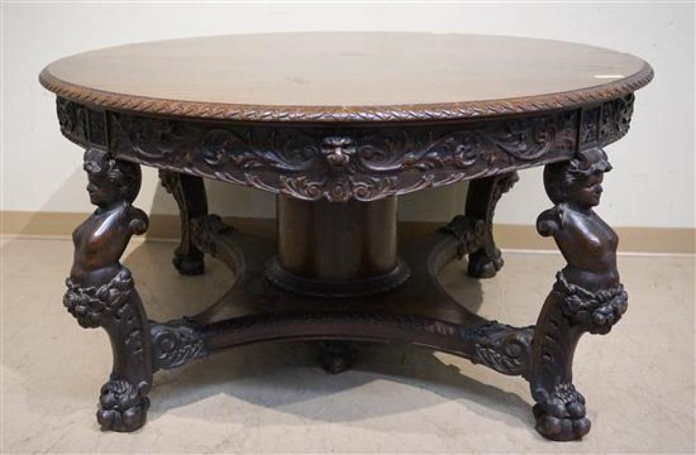 PAIR OF AMERICAN RENAISSANCE STYLE OAK