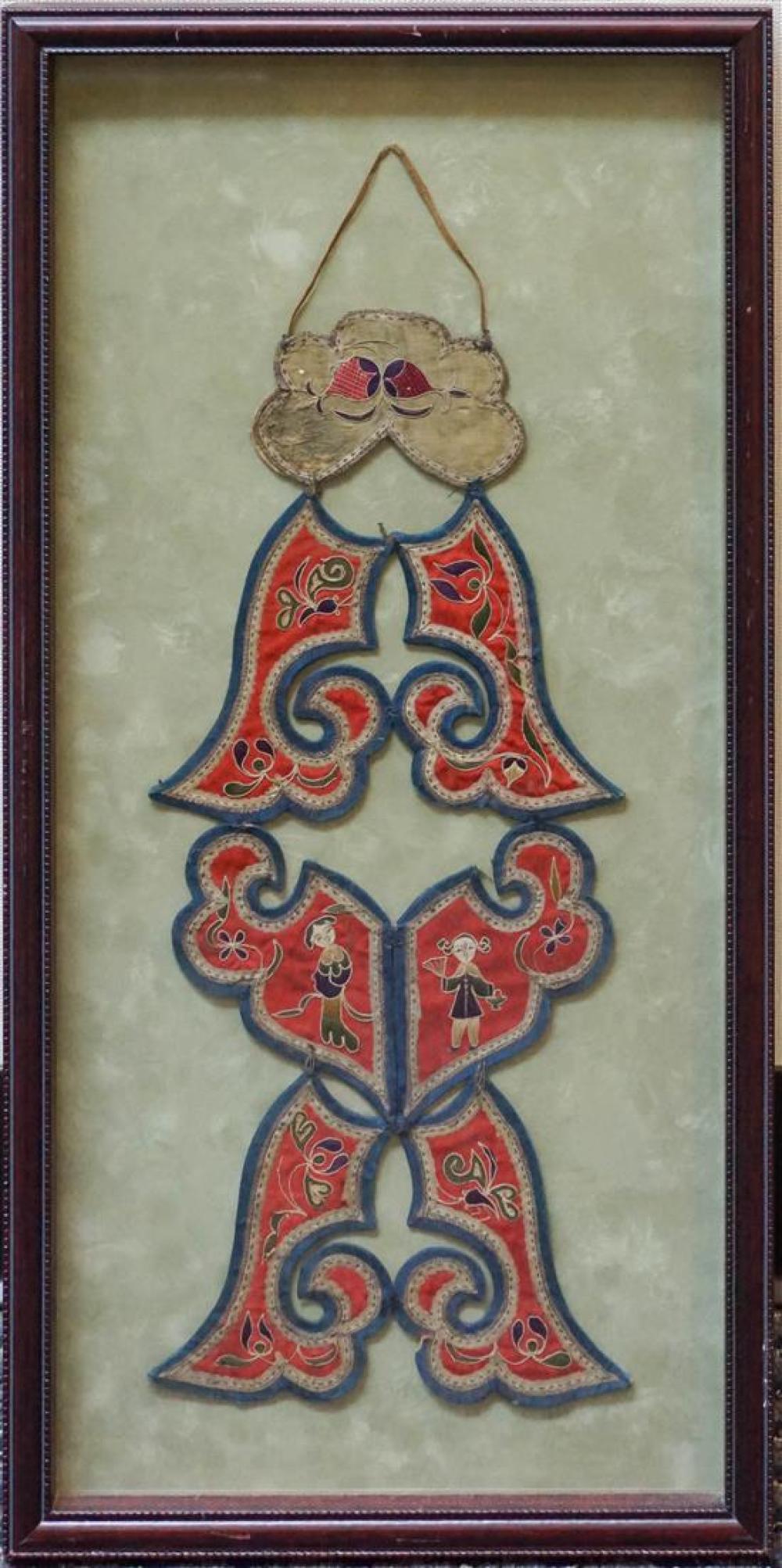 FRAMED CHINESE EMBROIDERED SILK 31f6a0