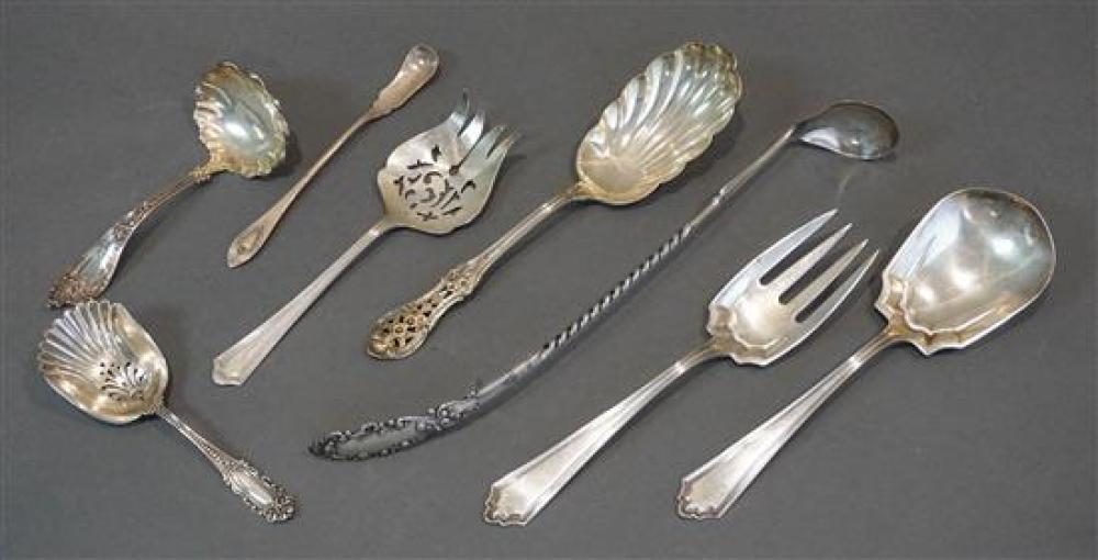 COLLECTION OF EIGHT AMERICAN STERLING