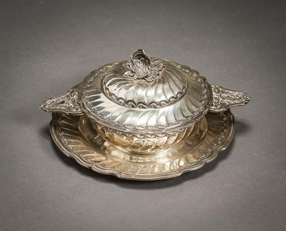 LOUIS XV STYLE SILVER COVERED ÉCUELLE