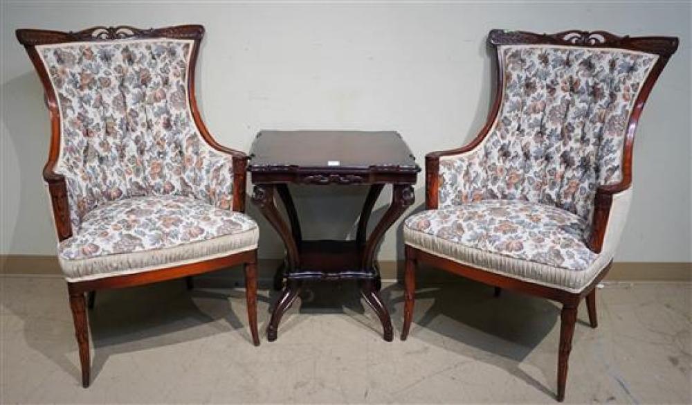 PAIR OF NEOCLASSICAL STYLE MAHOGANY