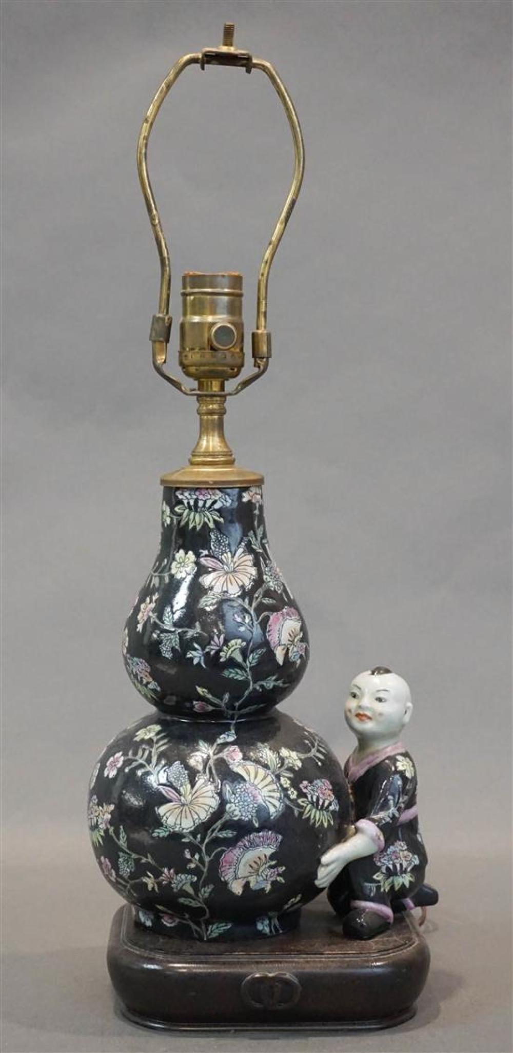 CHINESE 'FAMILLE NOIR' FIGURAL