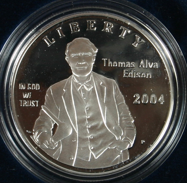 Two 2004 US Mint Thomas Edison 4ff29