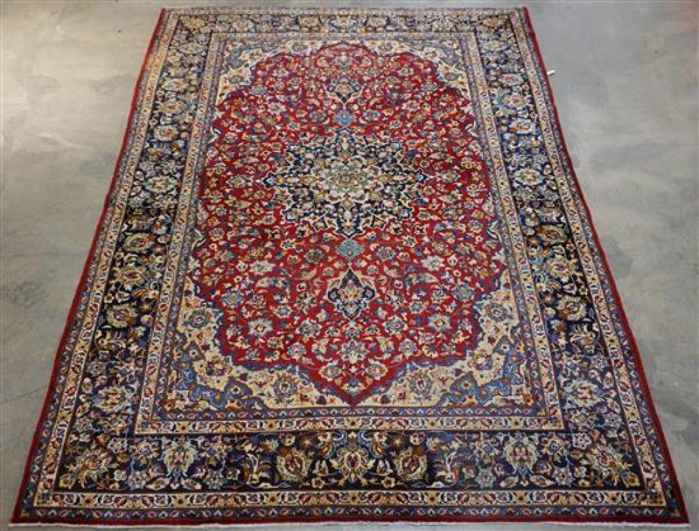 MESHED RUG, 13 FT 8 IN X 9 FT 9